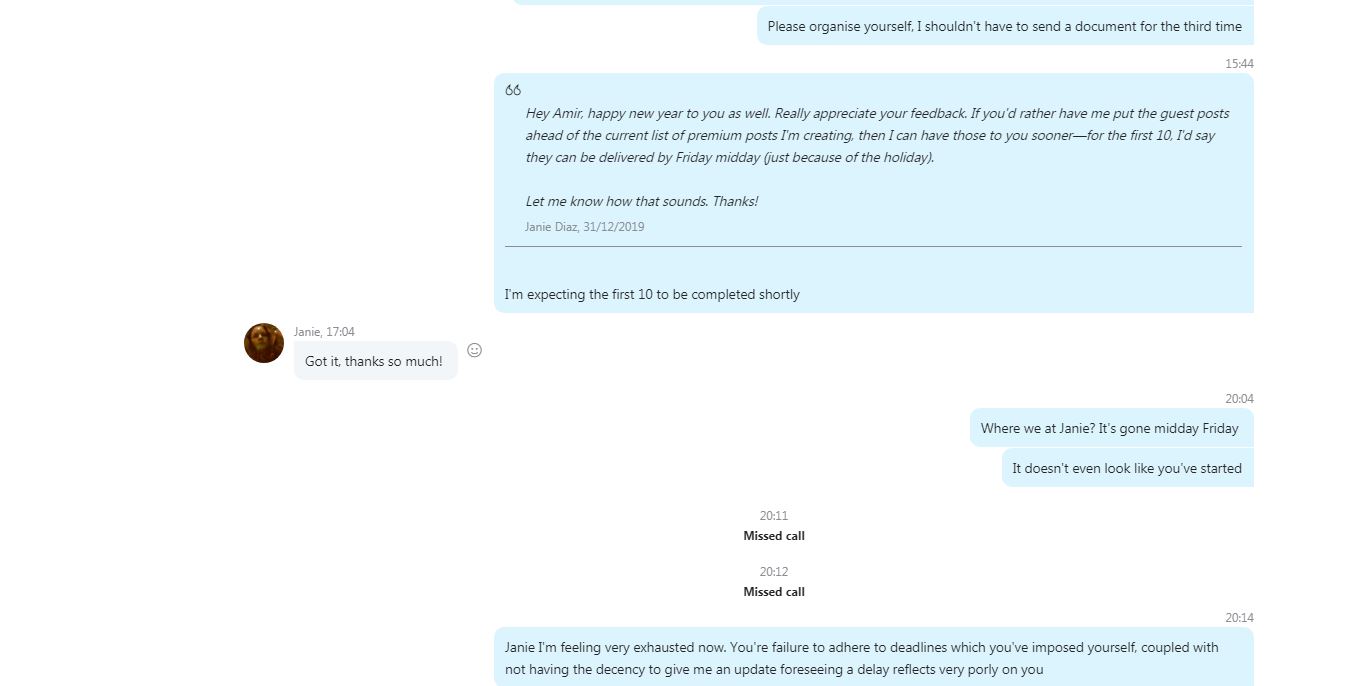 Skype conversation screenshot 2