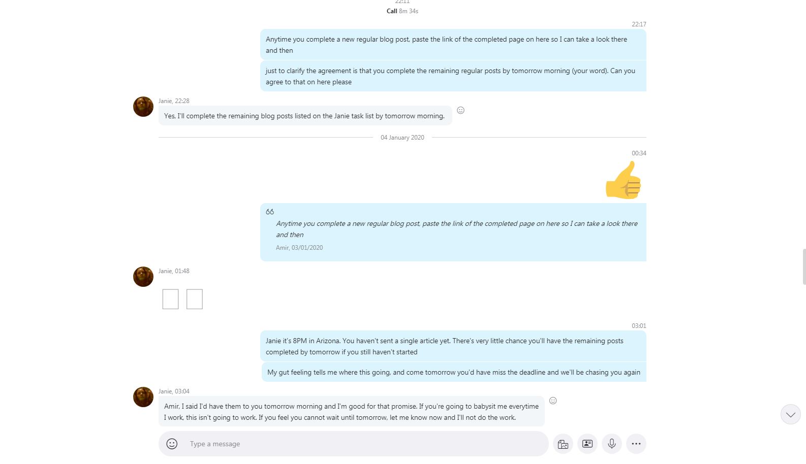 Skype conversation screenshot 5